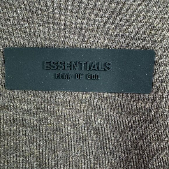 Fear of God Essentials Men's Long Sleeve Tee Brown Size L Crew Neck Oversized - Picture 3 of 13